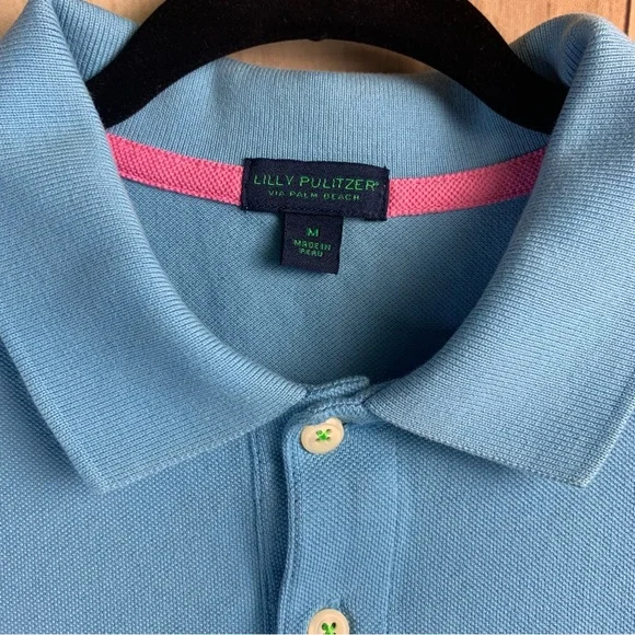 Lilly Pulitzer Light Blue Polo Shirt - Picture 4 of 7